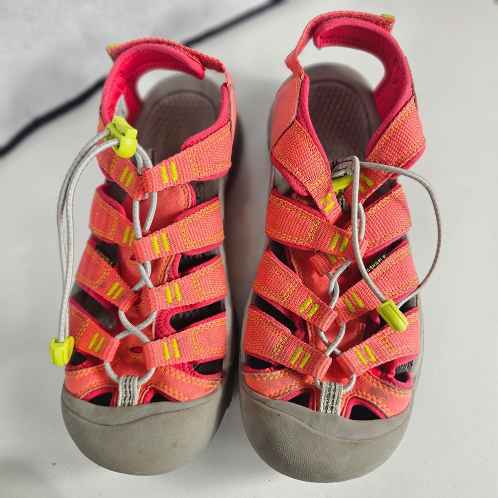 Keen Newport Boundless Sandals Kids 5 Pink Neon Yellow Waterproof Hiking Water